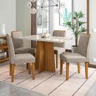 Conjunto Sala De Jantar Ana 1,20m E 4 Cadeiras Amanda Ype/off