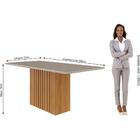Conjunto Sala De Jantar Ana 180x90 Tampo Mdf/vidro 6 Cadeiras
