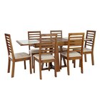 Conjunto Sala De Jantar Atena Mesa Extensível 178x78cm Tampo