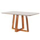 Conjunto Sala De Jantar Atenas 6 Lugares Aline Mesa Móveis Mu