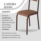 Conjunto Sala De Jantar Bahia Mesa Tubo 120x75cm Tampo Madeir