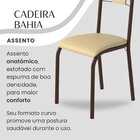 Conjunto Sala De Jantar Bahia Mesa Tubo 120x75cm Tampo Pedra