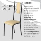Conjunto Sala De Jantar Bahia Mesa Tubo 120x75cm Tampo Pedra