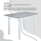 Conjunto Sala De Jantar Bahia Mesa Tubo 120x75cm Tampo Pedra