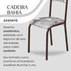 Conjunto Sala De Jantar Bahia Mesa Tubo 120x75cm Tampo Pedra