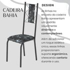 Conjunto Sala De Jantar Bahia Mesa Tubo 120x75cm Tampo Pedra