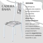 Conjunto Sala De Jantar Bahia Mesa Tubo 140x75cm Tampo Madeir