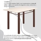 Conjunto Sala De Jantar Bahia Mesa Tubo 140x75cm Tampo Madeir