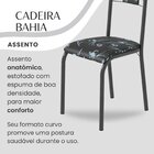 Conjunto Sala De Jantar Bahia Mesa Tubo 140x75cm Tampo Madeir