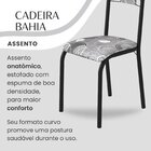 Conjunto Sala De Jantar Bahia Mesa Tubo 140x75cm Tampo Pedra