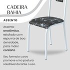 Conjunto Sala De Jantar Bahia Mesa Tubo 140x75cm Tampo Pedra