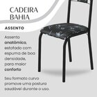 Conjunto Sala De Jantar Bahia Mesa Tubo 140x75cm Tampo Pedra