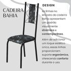 Conjunto Sala De Jantar Bahia Mesa Tubo 140x75cm Tampo Pedra