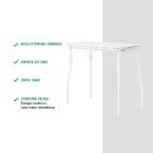 Conjunto Sala De Jantar Branco Mesa E 2 Banquetas Carraro