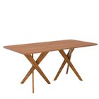 Conjunto Sala De Jantar Cacau 180cm Sem Vidro Com 6 Cadeiras