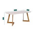 Conjunto Sala De Jantar Caju 180cm Com 6 Cadeiras Palmas Off