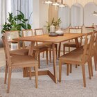Conjunto Sala De Jantar Caju 210cm Sem Vidro Com 8 Cadeiras P
