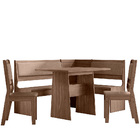 Conjunto Sala De Jantar Canto Alemão Afrodite Amêndoa 07c