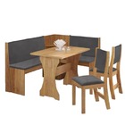 Conjunto Sala De Jantar Canto Alemão Arnis Com 2 Cadeiras Son