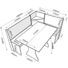 Conjunto Sala De Jantar Canto Alemão Arnis Com 2 Cadeiras Son