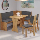 Conjunto Sala De Jantar Canto Alemão Arnis Com 2 Cadeiras Son