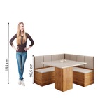 Conjunto Sala De Jantar Canto Alemão Com Baú Liebe Com Mesa L