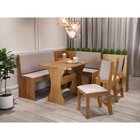 Conjunto Sala De Jantar Canto Alemão Rock Com 2 Cadeiras Sol