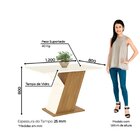 Conjunto Sala De Jantar Canto Reto 120cm 4 Cadeiras Évelin Es