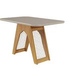 Conjunto Sala De Jantar Carol 130x80 Tampo Mdf/vidro 4 Cadeir