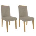 Conjunto Sala De Jantar Carol 130x80 Tampo Mdf/vidro 4 Cadeir