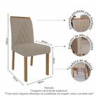 Conjunto Sala De Jantar Carol 180x90 Tampo Mdf/vidro 6 Cadeir