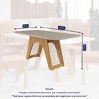 Conjunto Sala De Jantar Carol 180x90 Tampo Mdf/vidro 6 Cadeir