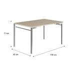 Conjunto Sala De Jantar Carraro Atenas Com Mesa E 6 Cadeiras