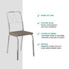 Conjunto Sala De Jantar Carraro Cairo Com Mesa E 4 Cadeiras