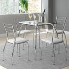 Conjunto Sala De Jantar Carraro Florença Com Mesa E 6 Cadeiras