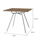 Conjunto Sala De Jantar Carraro Fortaleza Mesa E 4 Cadeiras