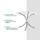 Conjunto Sala De Jantar Carraro Iguacu Com Mesa E 4 Cadeiras