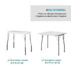 Conjunto Sala De Jantar Carraro Palermo Mesa E 4 Banquetas Pr