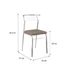 Conjunto Sala De Jantar Carraro Santana Mesa E 6 Cadeiras