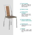 Conjunto Sala De Jantar Carraro Santorini Com Mesa E 6 Cadeir