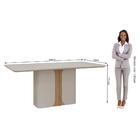 Conjunto Sala De Jantar Charlote 180x90 Tampo Mdf/vidro 6 Cad