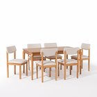 Conjunto Sala De Jantar Com 1 Mesa Tampo Laminado 160cm E 6 C