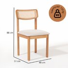 Conjunto Sala De Jantar Com 1 Mesa Tampo Laminado 160cm E 6 C