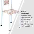 Conjunto Sala De Jantar Com 4 Cadeiras Lara Bege / Branco