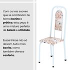Conjunto Sala De Jantar Com 4 Cadeiras Lara Bege / Branco / G