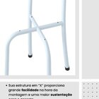 Conjunto Sala De Jantar Com 4 Cadeiras Lara Preto / Branco