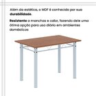 Conjunto Sala De Jantar Com 4 Cadeiras Lívia Arabesco / Branc