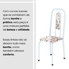 Conjunto Sala De Jantar Com 4 Cadeiras Lívia Arabesco/ Branco