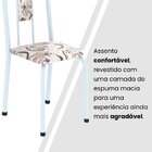 Conjunto Sala De Jantar Com 4 Cadeiras Lívia Arabesco/ Branco