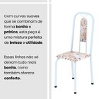 Conjunto Sala De Jantar Com 4 Cadeiras Lívia Bege / Branco